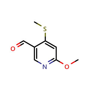 6-Methoxy-4-(methylthio)nicotinaldehyde