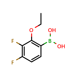 Chemical structure of 3,4-Difluoro-2-ethoxyphenylboronic acid , CAS 1451391-69-7, AChemBlock N27068