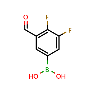 3,4-Difluoro-5-formylphenylboronic acid