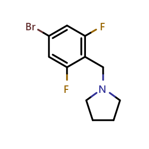 1-(4-Bromo-2,6-difluorobenzyl)pyrrolidine