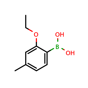 Chemical structure of 2-Ethoxy-4-methylphenylboronic acid , CAS 1451391-71-1, AChemBlock N27295