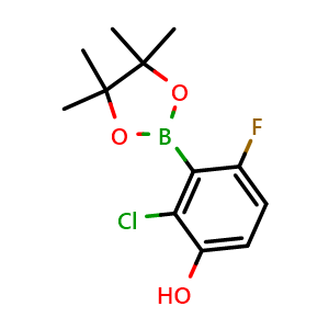 2-chloro-4-fluoro-3-(4,4,5,5-tetramethyl-1,3,2-dioxaborolan-2-yl)phenol