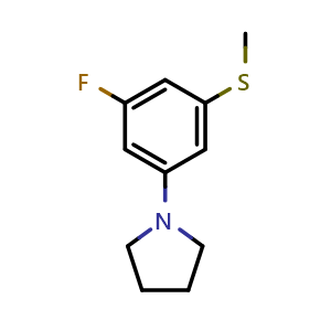 1-(3-Fluoro-(5-methylsulfanyl)phenyl)pyrolidine