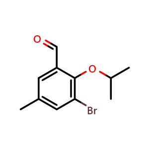 3-Bromo-5-methyl-2-(1-methylethoxy)benzaldehyde