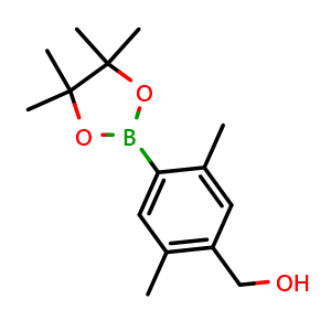 Chemical structure of (2,5-dimethyl-4-(4,4,5,5-tetramethyl-1,3,2-dioxaborolan-2-yl)phenyl)methanol , CAS 2121514-86-9, AChemBlock N27510