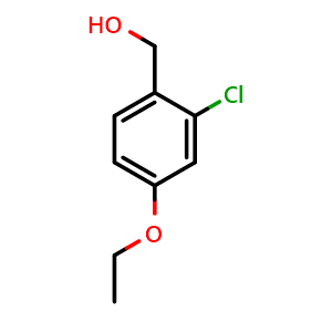 Chemical structure of (2-Chloro-4-ethoxyphenyl)methanol , CAS 1518882-29-5, AChemBlock N27589