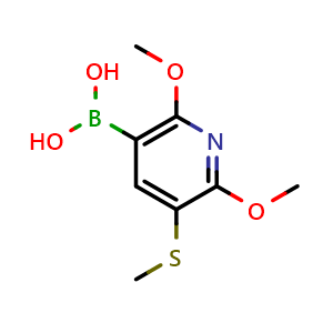 2,6-Dimethoxy-3-methylsulfanylpyridine-5-boronic acid