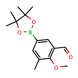 2-methoxy-3-methyl-5-(4,4,5,5-tetramethyl-1,3,2-dioxaborolan-2-yl)benzaldehyde