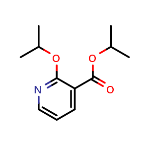 Chemical structure of Isopropyl 2-isopropoxynicotinate , CAS 1395038-12-6, AChemBlock N27679