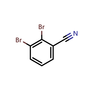 Chemical structure of 2,3-Dibromo-benzonitrile , CAS 34362-24-8, AChemBlock N27708