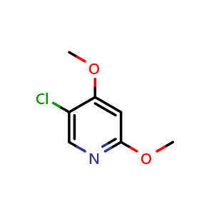Chemical structure of 5-Chloro-2,4-dimethoxypyridine , CAS 1227571-19-8, AChemBlock N27747