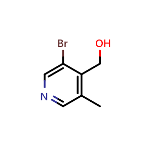 Chemical structure of 3-Bromo-5-methylpyridine-4-methanol , CAS 1785583-70-1, AChemBlock N27833