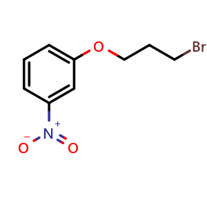 Chemical structure of 3-(3-Nitrophenoxy)propyl bromide , CAS 31191-43-2, AChemBlock O27857