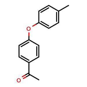 Chemical structure of 1-[4-(4-Methylphenoxy)phenyl]-ethanone , CAS 71815-31-1, AChemBlock O27885