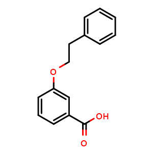 Chemical structure of 3-(2-Phenylethoxy)-benzoic acid , CAS 123470-94-0, AChemBlock O27893