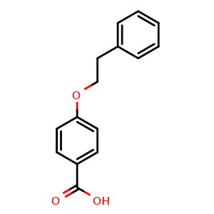 Chemical structure of 4-(2-Phenylethoxy)-benzoic acid , CAS 30762-06-2, AChemBlock O27894