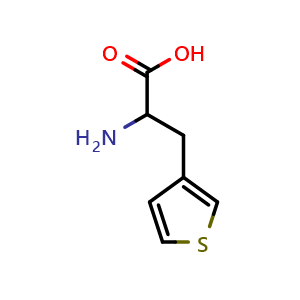 Chemical structure of 3-(3-Thienyl)-DL-alanine , CAS 3685-48-1, AChemBlock O27897