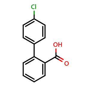 Chemical structure of 4'-Chloro-2-biphenylcarboxylic acid , CAS 7079-15-4, AChemBlock O27922