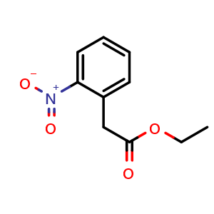 Chemical structure of Ethyl 2-nitrophenylacetate , CAS 31912-02-4, AChemBlock O27943
