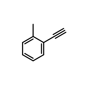 Chemical structure of 2-Methylphenylacetylene , CAS 766-47-2, AChemBlock O28000