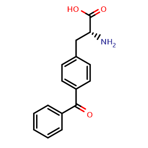 Chemical structure of 4-Benzoyl-D-phenylalanine , CAS 201466-03-7, AChemBlock O28069