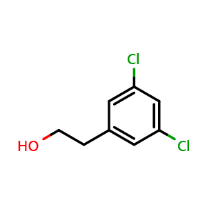 Chemical structure of 3,5-Dichlorophenethyl alcohol , CAS 93427-13-5, AChemBlock O28071