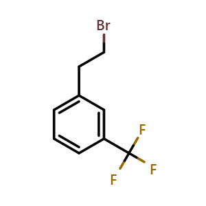 Chemical structure of 3-(Trifluoromethyl)phenethyl bromide , CAS 1997-80-4, AChemBlock O28088