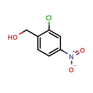 Chemical structure of 2-Chloro-4-nitrobenzyl alcohol , CAS 52301-88-9, AChemBlock O28090