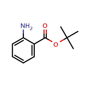 Chemical structure of tert-Butyl 2-aminobenzoate , CAS 64113-91-3, AChemBlock O28102