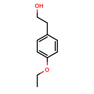 Chemical structure of 4-Ethoxy-benzeneethanol , CAS 22545-15-9, AChemBlock O28110