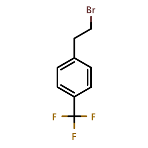 Chemical structure of 4-Trifluoromethylphenethyl bromide , CAS 130365-87-6, AChemBlock O28113
