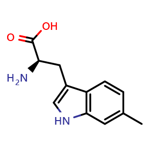 Chemical structure of 6-Methyl-D-tryptophan , CAS 67008-97-3, AChemBlock O28123