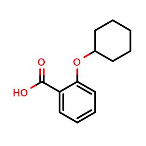 Chemical structure of 2-(Cyclohexyloxy)-benzoic acid , CAS 55751-60-5, AChemBlock O28204