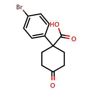 1-(4-Bromophenyl)-4-oxocyclohexanecarboxylic acid