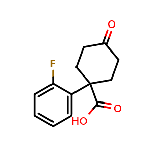 1-(2-Fluorophenyl)-4-oxocyclohexanecarboxylic acid