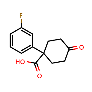 1-(3-Fluorophenyl)-4-oxocyclohexanecarboxylic acid