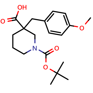 1-Boc-3-(4-methoxybenzyl)-3-carboxypiperidine