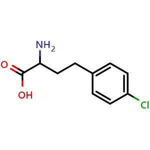 Chemical structure of 4-Chloro-DL-homophenylalanine , CAS 225233-78-3, AChemBlock O28396