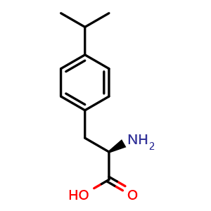 Chemical structure of 4-Isopropyl-D-phenylalanine , CAS 755724-85-7, AChemBlock O28451