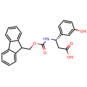 Chemical structure of Fmoc-3-hydroxy-L-b-phenylalanine , CAS 501015-32-3, AChemBlock O28453