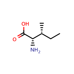 Chemical structure of L-Alloisoleucine , CAS 1509-34-8, AChemBlock O28455