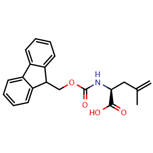 Chemical structure of Fmoc-(S)-2-methallylglycine , CAS 87720-55-6, AChemBlock O28462