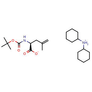 Chemical structure of Boc-(S)-2-Methallylglycine dicyclohexylamine salt , CAS 87720-54-5, AChemBlock O28466