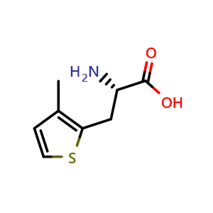 Chemical structure of 3-(3-Methylthien-2-yl)-L-alanine , CAS 154593-59-6, AChemBlock O28484