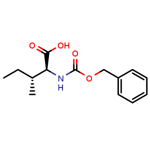 Chemical structure of Cbz-L-alloisoleucine , CAS 55723-48-3, AChemBlock O28501
