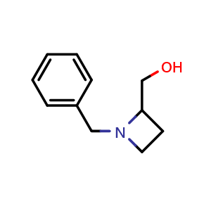 Chemical structure of 1-Benzyl-2-azetidinemethanol , CAS 31247-34-4, AChemBlock O28515