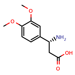 Chemical structure of 3,4-Dimethoxy-D-b-phenylalanine , CAS 54160-63-3, AChemBlock O28527