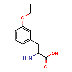 Chemical structure of 3-Ethoxy-DL-phenylalanine , CAS 174732-61-7, AChemBlock O28529
