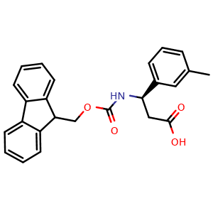 Chemical structure of Fmoc-3-Methyl-D-b-phenylalanine , CAS 507472-28-8, AChemBlock O28598