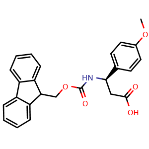 Chemical structure of Fmoc-4-Methoxy-D-b-phenylalanine , CAS 511272-33-6, AChemBlock O28601
